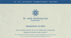Desktop Screenshot of akupunktur-dr-guo-koeln.de